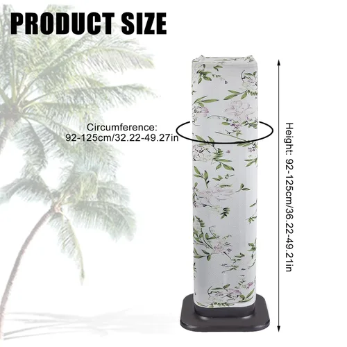 Vista 2 de NICENEEDED 2 fundas protectoras de poliéster para ventilador de torre a prueba de polvo, fundas protectoras para ventilador de torre lavables