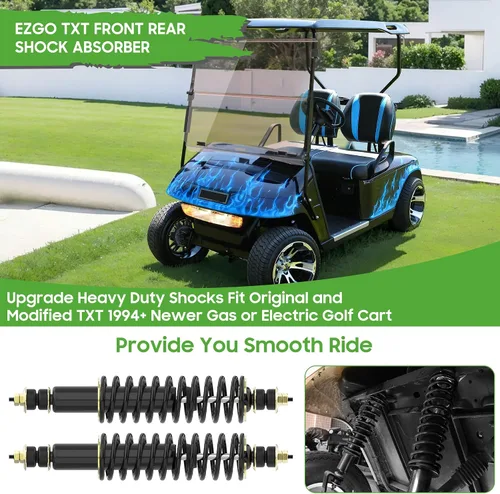 Vista 3 de 10L0L Golf Cart Shocks Absorber Front or Rear with Heavy Duty Coil Springs for EZGO Medalist TXT 1994+ Newer Gas & Electric Golf Carts, Replaces