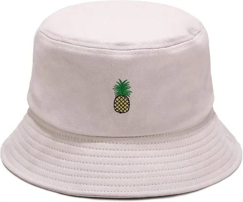 Vista 18 de XYIYI - Sombrero de pescador de algodón con bordado de moda, sombrero de cubo de playa para mujeres y niñas