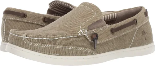 Vista 7 de Margaritaville Dock Slip On - Zapatos náuticos para hombre, Negro