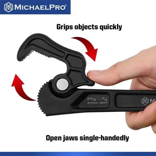 Vista 3 de [Usado] MichaelPro Llave de tubo autoajustable, Llave de tubería multifunción ajustable de 8 pulgadas, llave de plomería con diámetro de sujeción