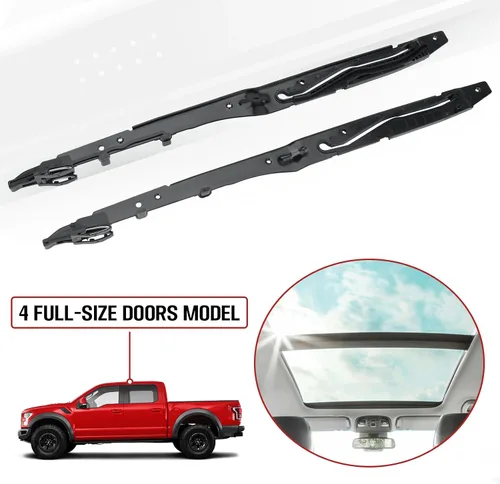 Vista 5 de Kit de reparación de techo corredizo FL3Z-1651071-A compatible con Ford F150 F250 F350 F450 2015-2020, kit de reparación de rieles guía de techo