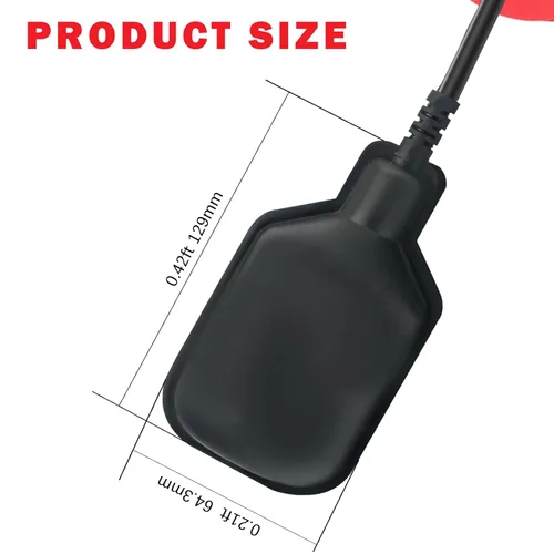 Vista 5 de Interruptor de flotador profesional sin enchufe, controlador de nivel de agua con protección IP68, sensor de líquido de ajuste automático para bomba