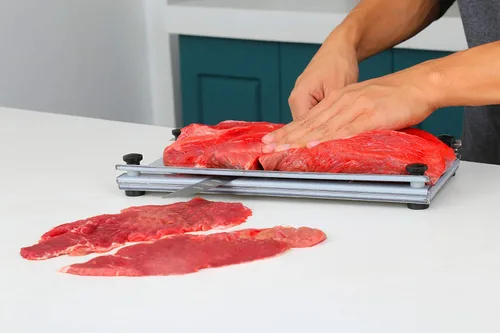 Vista 8 de Tabla de cortar de carne seca de acero inoxidable definitiva con guía para principiantes sobre cómo curar en seco, conservar carne de res, venado