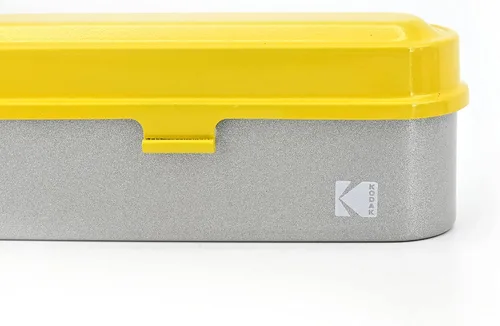 Vista 6 de KODAK Funda de película – para 5 rollos de películas de 1.378 in – Caja compacta de acero retro para clasificar y proteger los rollos de película