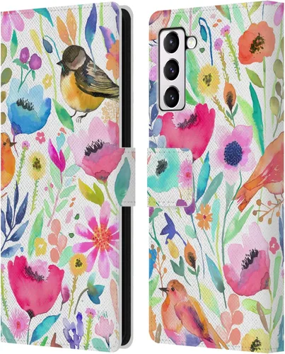 Vista 27 de Head Case Designs Officially Licensed Ninola Brushstrokes Black Summer Patterns Leather Wallet Case Compatible with Samsung Galaxy A07 4G