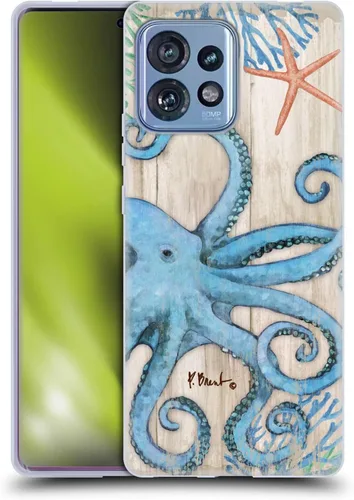 Vista 8 de Head Case Designs Officially Licensed Paul Brent Agate Mermaid Coastal Soft Gel Case Compatible with Moto Edge 40 Pro/Plus 2023