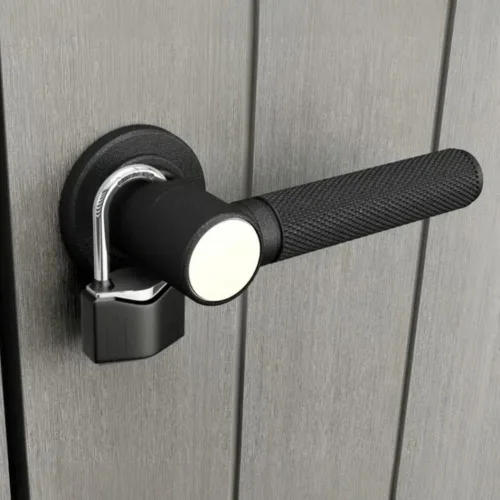 Vista 4 de Keter Premier - Caseta alta de almacenaje para exterior de resina, 4.6 x 5.6 pies, con soportes para estantes para muebles de patio, accesorios
