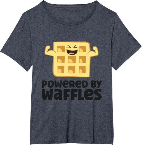 Vista 81 de Camiseta de gofres para el desayuno con diseño de gofres, Blanco, S