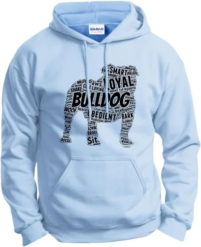 Vista 20 de ThisWear Sudadera con capucha con capucha de Bulldog Inglés Word Art Dog Puppy Owner Gift Hoodie