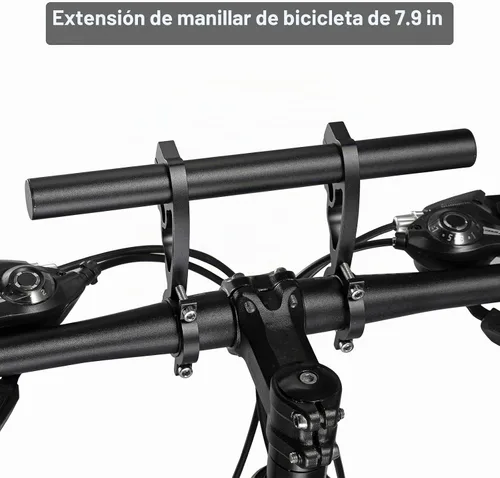 Vista 6 de Yizhet Extensor de manillar de bicicleta, extensión de manillar de bicicleta, ligero y duradero, soporte de manillar de bicicleta doble