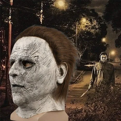 Vista 6 de Junova Disfraz de Halloween de Michael Myers para cosplay de terror