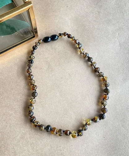 Vista 17 de Amber Necklace for Women - HandMade Baltic Jewelry for Adult - 18 inch - 100% Genuine