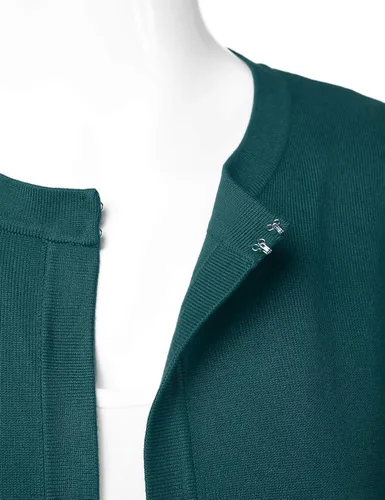 Vista 5 de Cárdigan abierto de punto tipo bolero de manga 34 para mujer (S-XL)