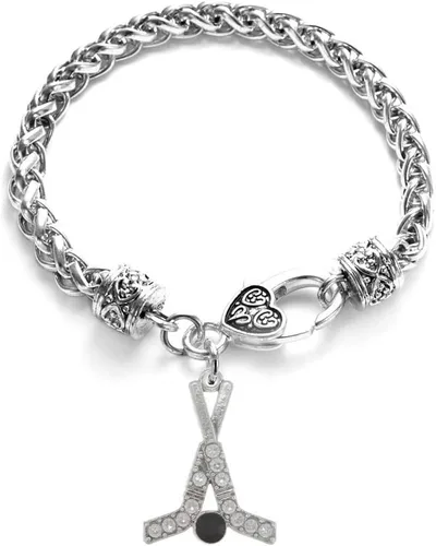 Vista 66 de Inspired Silver - Pulsera de plata con dije personalizado y circonitas cúbicas.
