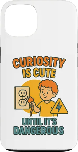Vista 7 de Curiousity is Cute Workplace & Home Safety Awareness Gift Case for iPhone 16
