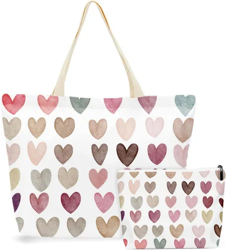 Vista 9 de 2 bolsas de maquillaje, bolsa de playa impermeable, para playa, piscina, viajes y campamento, para mujeres, mejor amiga, hermana Camper