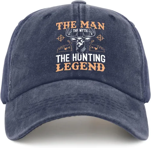 Vista 8 de The Man The Myth The Hunting Legend - Gorra de béisbol para mujer, suave lavado
