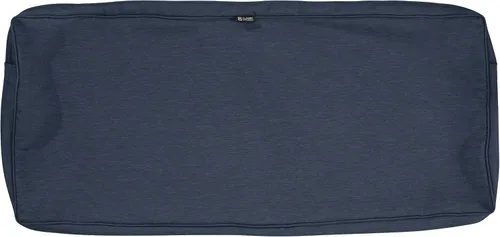 Vista 10 de Classic Accessories Montlake - Funda de cojín para banca de patio, Índigo jaspeado