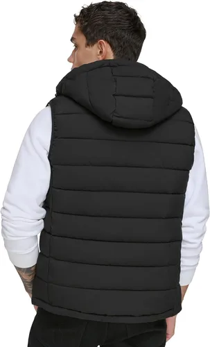 Vista 4 de Calvin Klein Men's Lightweight Packable Hooded Puffer Vest