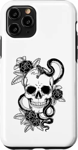 Vista 29 de Gothic Flower Skull Snake Roses Case for iPhone 16