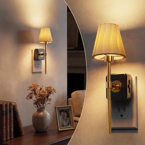 Vista 20 de L LOHAS LED Luz nocturna, luces nocturnas modernas que se enchufan a