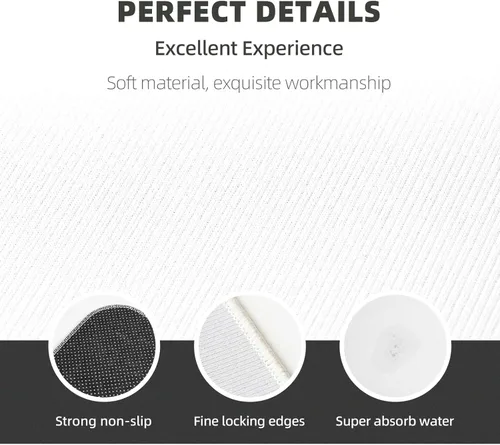 Vista 5 de Antifatigue Kitchen Mats for Floor 2 Piece - Cute Colorful Robot Print Kitchen Rugs Washable, Non Slip Runner Rug Standing Mat for