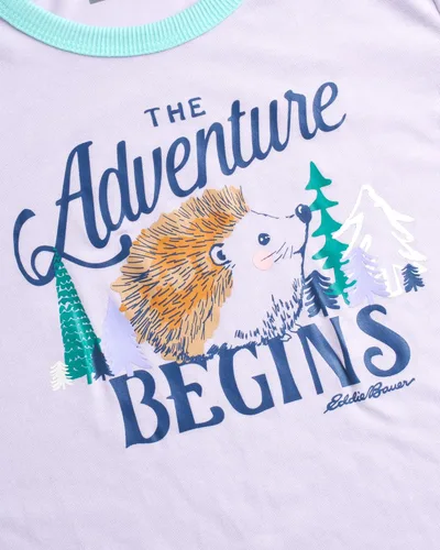 Vista 5 de Eddie Bauer Conjunto de pijama para niña, acogedor conjunto de ropa de dormir de invierno de forro polar, camisa de manga larga de 4 piezas