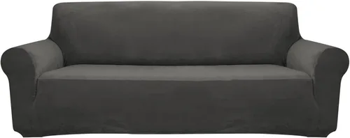 Vista 10 de Fundas elásticas para sillón, funda gruesa y suave para sofá, funda de terciopelo y felpa para sofá, protector elástico de muebles de 1/2/3/4