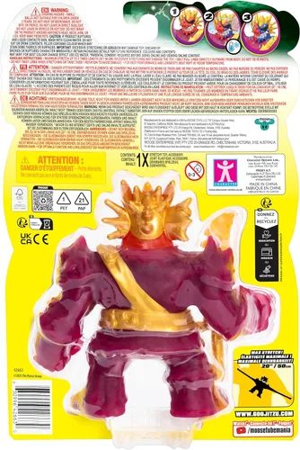 Vista 3 de Heroes of Goo Jit Zu Cursed Goo Sea Súper pegajosa, figura de acción de Goo llena de Goo Blazagon Hero Pack con cara que cambia