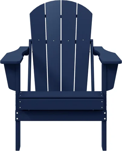 Vista 79 de WestinTrends Malibu Outdoor Patio HDPE Silla plegable de polietileno Negro