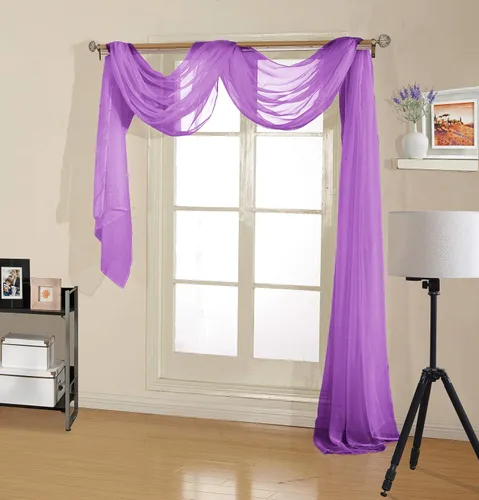 Vista 15 de Decotex - Bufanda de gasa transparente de calidad premium para diseños de hogar y eventos