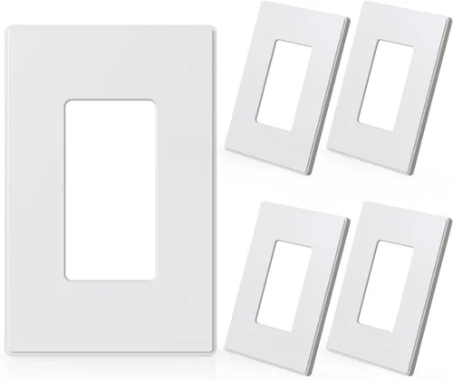 Vista 37 de ELEGRP Placas decorativas de pared sin tornillos, de tamaño mediano, cubierta termoplástica irrompible para interruptor de salida de receptáculo