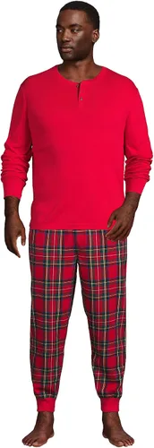 Vista 4 de Lands' End Pantalones de pijama de franela para hombre