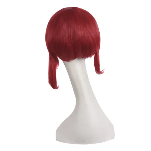 Vista 5 de MapofBeauty 16 pulgadas15.7 in Lolita Sweet and Lovely Straight Anime Cosplay Pelucas (Rojo)