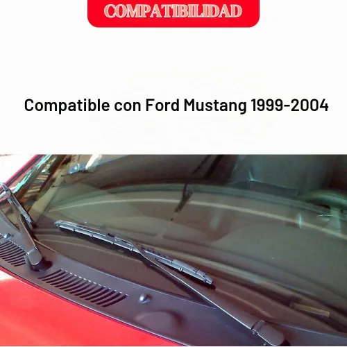 Vista 2 de G-PLUS Parrilla de ventilación para parabrisas compatible con Ford Mustang 1999-2004, repuesto directo del mercado de accesorios FO1270102