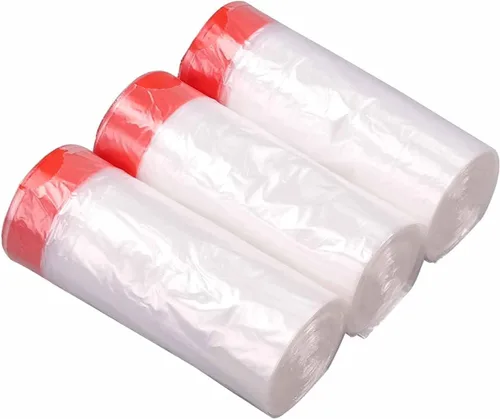Vista 8 de Morcte Bolsas de basura pequeñas transparentes de 3 galones, bolsa de basura con cordón, 108 unidades Leakproof, Unscented, Tear-Free, Strong