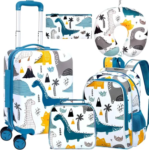 Vista 10 de Equipaje para niños y niñas, maleta de viaje con ruedas, 01-Hardside A-star Cat 5pc, Equipaje extensible Hardside con ruedas giratorias