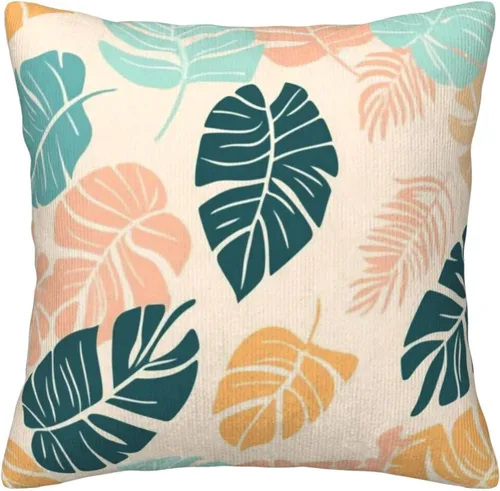 Vista 11 de 2 fundas de almohada de pana, fundas de almohada cuadradas suaves y cuadradas para sofá, sala de estar, 16 x 16 pulgadas
