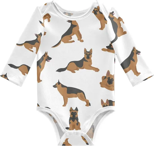 Vista 31 de vvfelixl Body de bebé negro Pug blanco manga larga algodón ropa de bebé para niños niñas 0-24 meses Multi1
