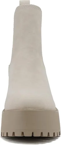 Vista 3 de Soda INSTANT - Botines Chelsea de tacón medio con suela gruesa para mujer, con doble elástico
