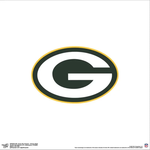 Vista 2 de Trends International Gallery Pops NFL Green Bay Packers - Lienzo decorativo para pared, versión sin marco, 12 x 12 pulgadas, arte de pared de Lienzo
