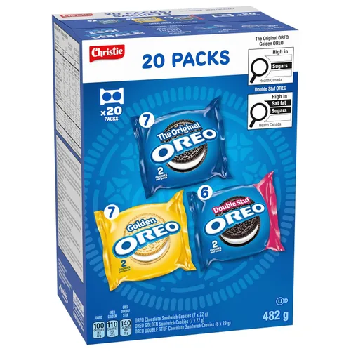 Vista 12 de Oreo - Galletas sándwich, paquetes variados de aperitivos, 482G