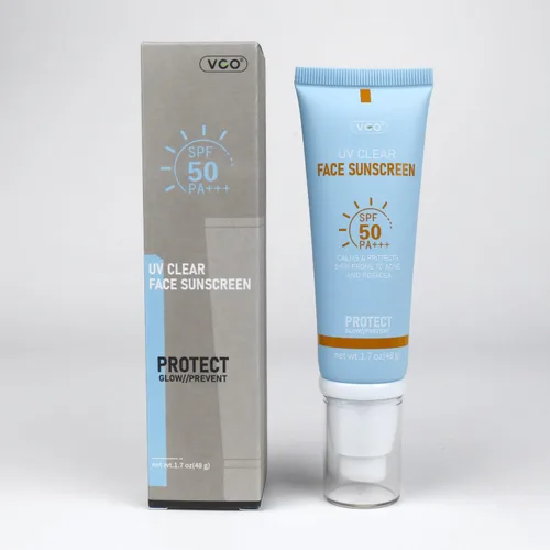 Vista 7 de VGO Protector Solar Transparente para Rostro SPF 50, Esencia Solar Hidratante Sin Sensación Pegajosa Tamaño de Viaje, Protector Solar Contra Rayos