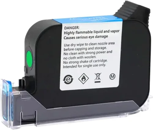 Vista 4 de Cartucho de tinta Adhesión Disolvente de secado rápido compatible con impresora de inyección de tinta 2588 2580 JS12 JS10 (1 unidad, negro)