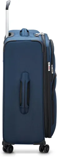 Vista 5 de DELSEY Paris Sky Max 2.0 Softside - Maleta expandible con ruedas giratorias, Azul, Sky Max 2.0 Softside - Equipaje expandible con ruedas giratorias