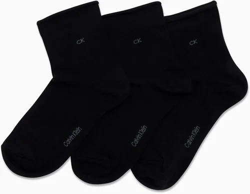 Vista 3 de Calvin Klein Calcetines para mujer - Calcetines de cuello redondo (paquete de 3)