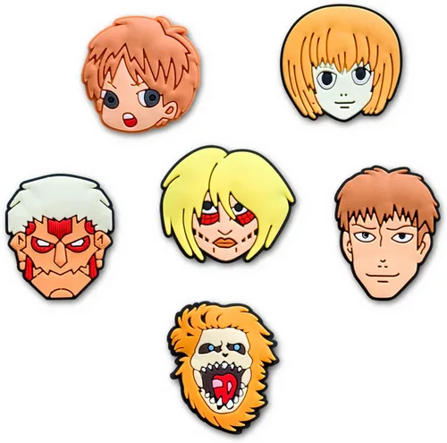 Vista 5 de 25 dijes de zapatos de anime para sandalias de cocodrilo, accesorios de anime para adultos, mujeres y hombres, recuerdos de fiesta, Metal