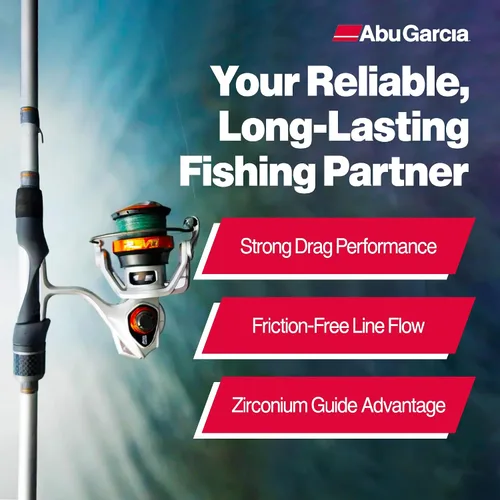 Vista 3 de Abu Garcia Revo X Carrete Giratorio y Combo de Caña de Pesca
