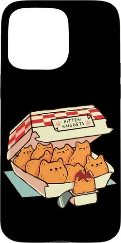 Vista 28 de iPhone 16 Kitten Nuggets Cute Fast Food Cat Shape Foodie Case